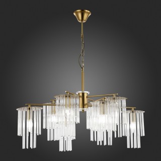 SLE1122-303-08 Светильник подвесной Латунь/Прозрачный E14 8*40W LYNDEN-foto5