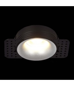 ST218.418.01 Св-к встр. Черный GU10 1*50W IP20 D85xH30 165-265V Без ламп Встраиваемые светильники-foto3