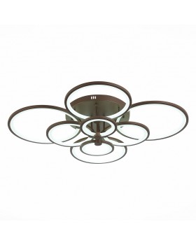 SLE200372-08 Светильник потолочный Кофейный/Белый LED 1*256W 3000-6000K LETO-foto3