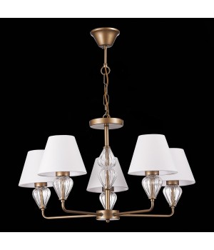 SLE107423-05 Люстра подвесная Золотистый/Белый E14 5*60W DALIDA-foto8