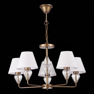 SLE107423-05 Люстра подвесная Золотистый/Белый E14 5*60W DALIDA-foto8