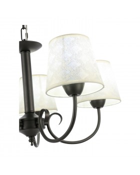 SLE120303-05 Светильник подвесной Темно-серый/Бежевый E14 5*40W RIMENTO-foto3