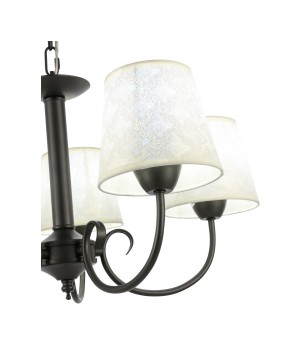 SLE120303-05 Светильник подвесной Темно-серый/Бежевый E14 5*40W RIMENTO-foto3