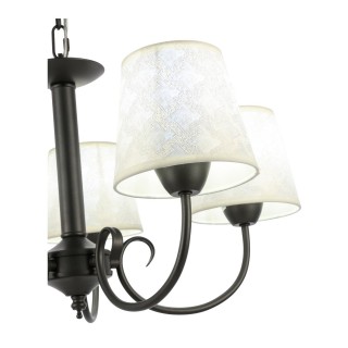 SLE120303-05 Светильник подвесной Темно-серый/Бежевый E14 5*40W RIMENTO-foto3