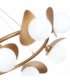 SLE220503-08 Люстра подвесная Золотистый/Белый G9 8*5W BOLZANO-foto4