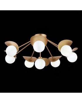 SLE220502-08 Люстра потолочная Золотистый/Белый G9 8*5W BOLZANO-foto6