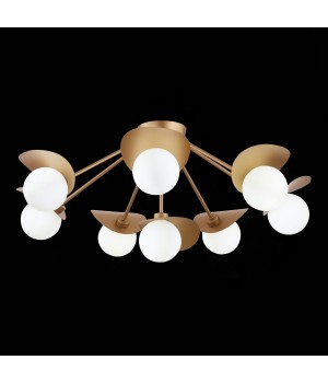 SLE220502-08 Люстра потолочная Золотистый/Белый G9 8*5W BOLZANO-foto6