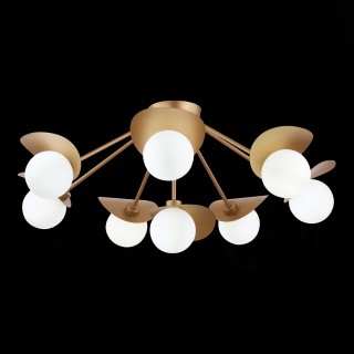 SLE220502-08 Люстра потолочная Золотистый/Белый G9 8*5W BOLZANO-foto6