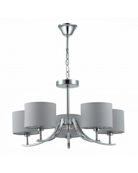 SLE105303-05 Люстра подвесная Хром/Серый E14 5*40W LINDA-foto2