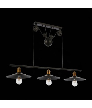 SLE120503-03 Светильник подвесной Черный/Черный E27 3*60W ESPERAZZA-foto8