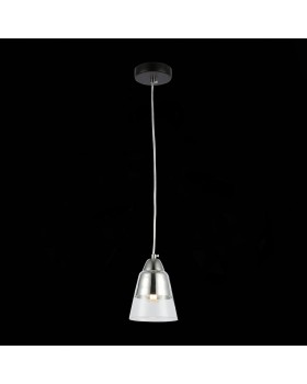 SLE102903-01 Светильник подвесной Черный, Хром/Прозрачный E27 1*40W LIRINO-foto3
