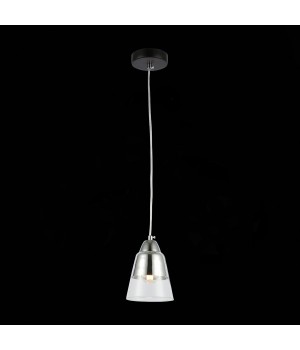 SLE102903-01 Светильник подвесной Черный, Хром/Прозрачный E27 1*40W LIRINO-foto3