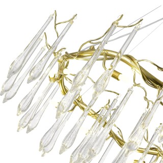 SL1660.203.10 Светильник подвесной ST-Luce Шампань/Шампань, Прозрачный G9 10*5W 4000K TEARDROPS-foto3