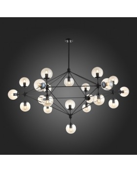 SLE154903-21 Люстра подвесная Черный/Янтарный E27 21*40W LACOTTA-foto3