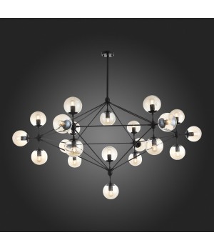 SLE154903-21 Люстра подвесная Черный/Янтарный E27 21*40W LACOTTA-foto3