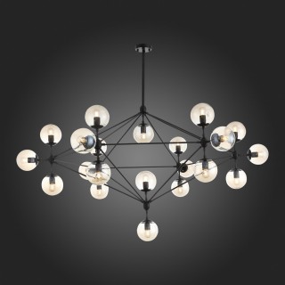 SLE154903-21 Люстра подвесная Черный/Янтарный E27 21*40W LACOTTA-foto3