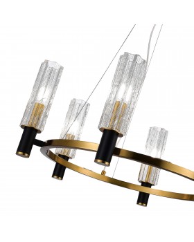 SL1238.303.06 Люстра подвесная ST-Luce Латунь/Кракелированное стекло E14 6*40W CASALI-foto3