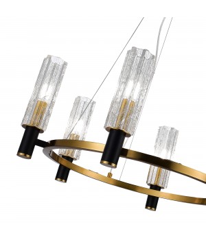 SL1238.303.06 Люстра подвесная ST-Luce Латунь/Кракелированное стекло E14 6*40W CASALI-foto3