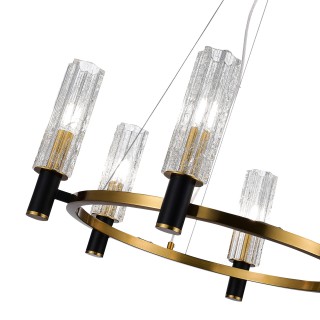 SL1238.303.06 Люстра подвесная ST-Luce Латунь/Кракелированное стекло E14 6*40W CASALI-foto3