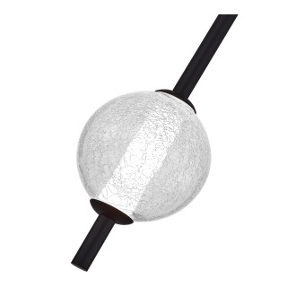 SL6120.403.01 Светильник подвесной ST-Luce Черный/Прозрачное кракелированное стекло LED 1*8,5W 3000K PEEK-foto3