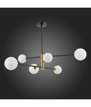 SLE220103-06 Светильник подвесной Черный, Бронза/Белый G9 6*5W ARCOLA-foto8