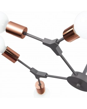 SLE106403-08 Люстра подвесная Серый, Розовое золото E27 8*60W PALARE-foto12