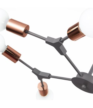 SLE106403-08 Люстра подвесная Серый, Розовое золото E27 8*60W PALARE-foto12