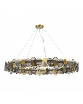 SL6133.313.16 Светильник подвесной ST-Luce Латунь/Дымчатый G9 16*5W 4000K SWATCH-foto2