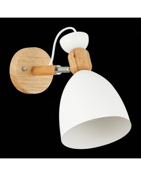 SLE103801-01 Светильник настенный Светлое дерево, Белый/Белый E27 1*60W BALCAMO-foto4