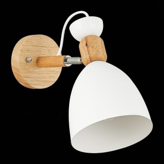 SLE103801-01 Светильник настенный Светлое дерево, Белый/Белый E27 1*60W BALCAMO-foto4