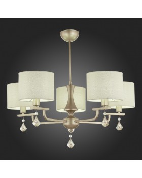 SLE107703-05 Люстра подвесная Шампань/Светло-бежевый E14 5*40W ELIDA-foto5