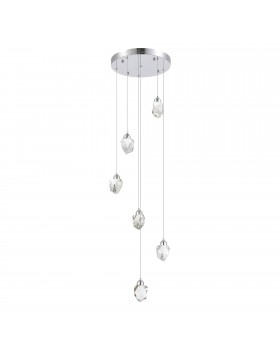 SL6114.103.06 Светильник подвесной ST-Luce Хром/Прозрачный LED 6*3W 3000K CASCATO-foto2