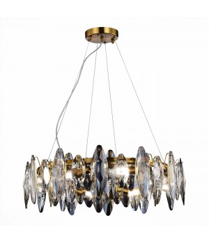 SL1227.303.08 Люстра подвесная ST-Luce Латунь/Прозрачный E14 8*40W ANCONA-foto3