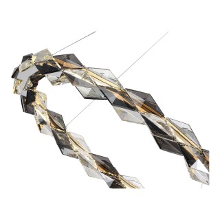 SL6009.103.01 Люстра подвесная ST-Luce Золотистый/Прозрачно-Дымчатый LED 1*30W 3000K DIAMANTA-foto3