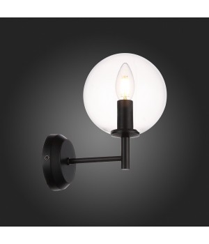 SL424.401.01 Бра Черный/Прозрачный E14 1*40W ROSELLO-foto9