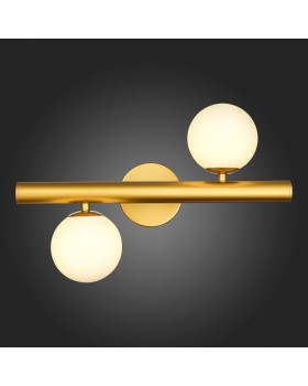 SL1185.201.02 Бра ST-Luce Золотистый/Белый G9 2*5W ASOLO-foto4