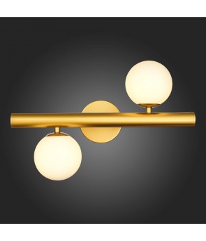 SL1185.201.02 Бра ST-Luce Золотистый/Белый G9 2*5W ASOLO-foto4