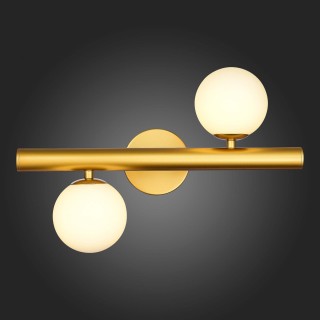 SL1185.201.02 Бра ST-Luce Золотистый/Белый G9 2*5W ASOLO-foto4