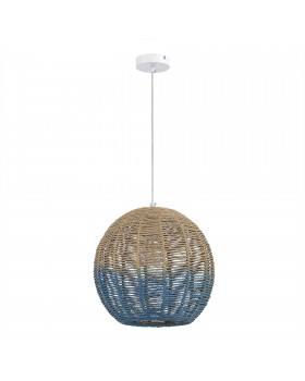 SL1514.523.01 Светильник подвесной ST-Luce Белый/Бежевый,Синий E27 1*40W VIMINI-foto2