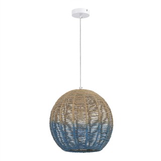 SL1514.523.01 Светильник подвесной ST-Luce Белый/Бежевый,Синий E27 1*40W VIMINI-foto2