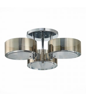 SL483.702.03 Люстра потолочная Хром/Дымчатый E27 3*40W FORESTA-foto2