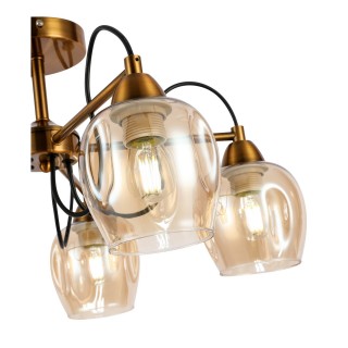 SLE110002-05 Люстра потолочная Бронза/Янтарный E27 5*60W ACRO-foto3