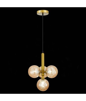 SLE220323-04 Люстра подвесная Золото/Янтарный G9 4*5W - Salerno-foto4