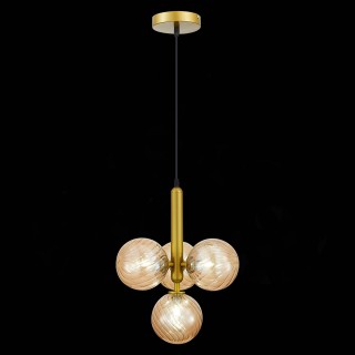 SLE220323-04 Люстра подвесная Золото/Янтарный G9 4*5W - Salerno-foto4