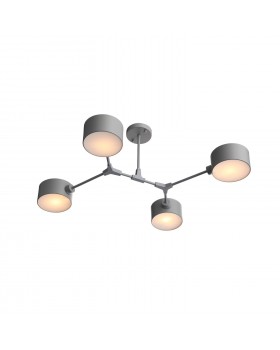 SLE183702-04 Люстра потолочная Серый/Серый E14 4*60W GIMENTO-foto2
