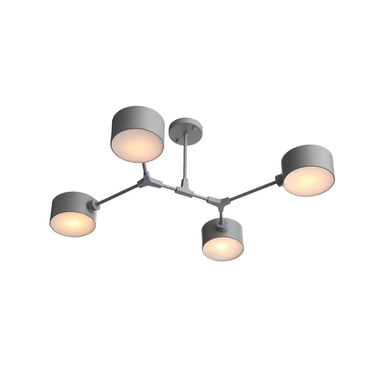 SLE183702-04 Люстра потолочная Серый/Серый E14 4*60W GIMENTO