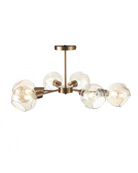 SLE155302-06 Люстра потолочная Античная медь/Янтарный E14 6*60W GENTORE-foto14