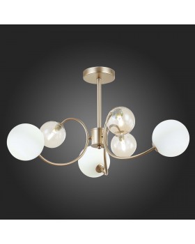 SLE220922-06 Люстра потолочная Золотистый/Белый, Янтарный G9 6*5W FORMAE-foto5