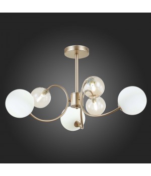 SLE220922-06 Люстра потолочная Золотистый/Белый, Янтарный G9 6*5W FORMAE-foto5