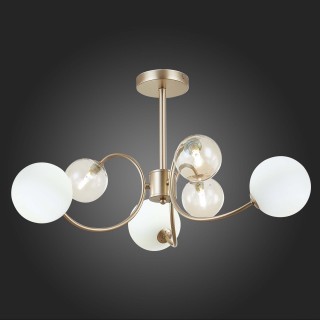 SLE220922-06 Люстра потолочная Золотистый/Белый, Янтарный G9 6*5W FORMAE-foto5